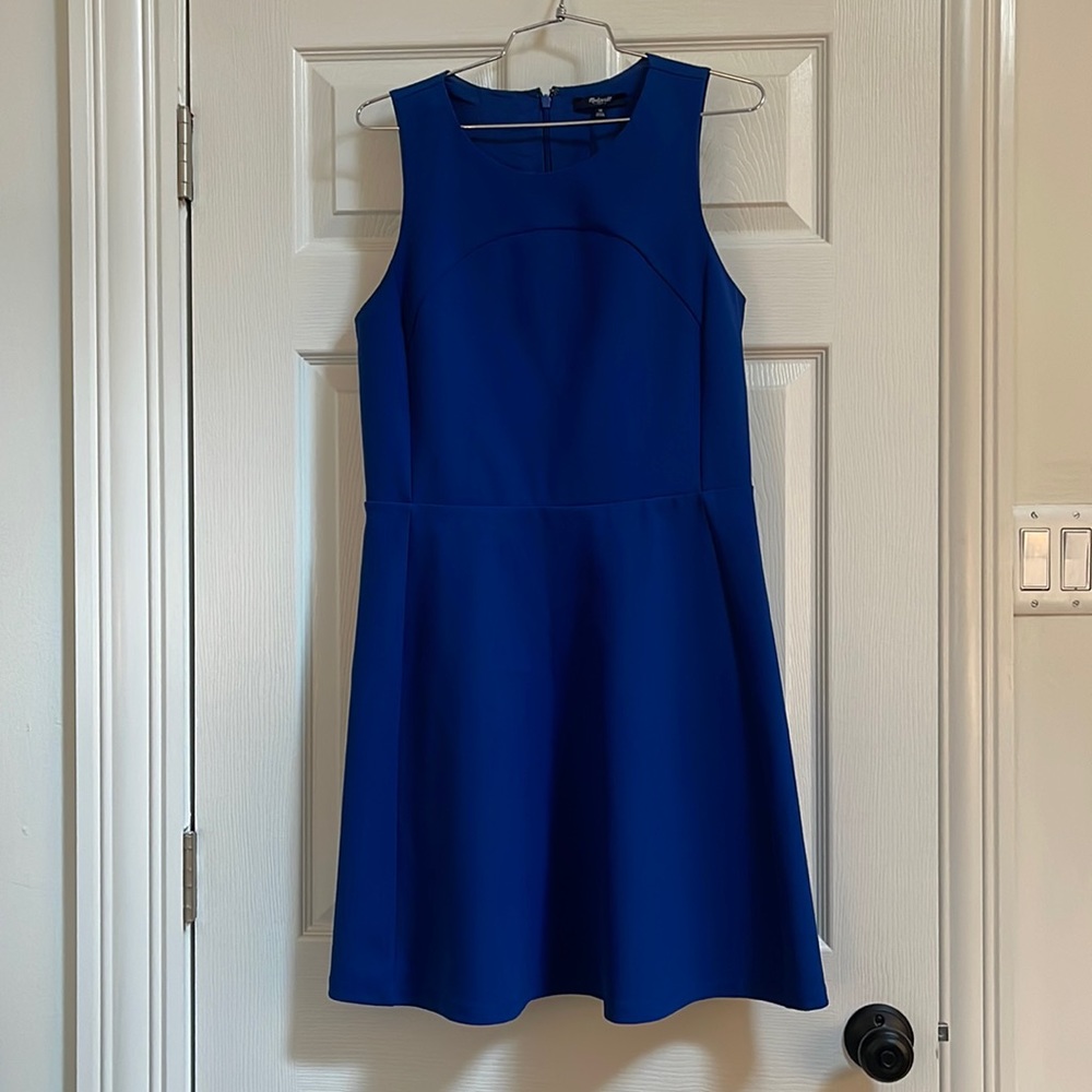 A Blue Madewell Midi Dress